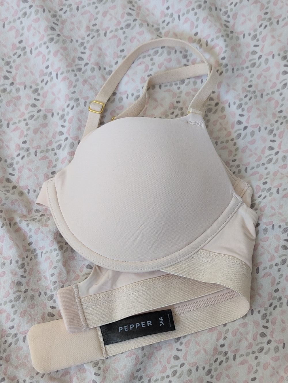 Pepper Smooth Padded T-Shirt Bra — Light Beige